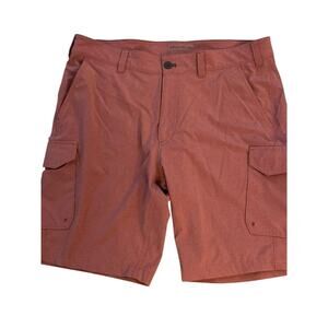 Eddie Bauer Men's Size 36 Salmon Red Hiking Shorts Outdoor Quick Dry